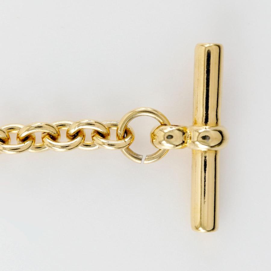 CELINE セリーヌ マンテル チェーン ベルト レザー 赤/ゴールド  