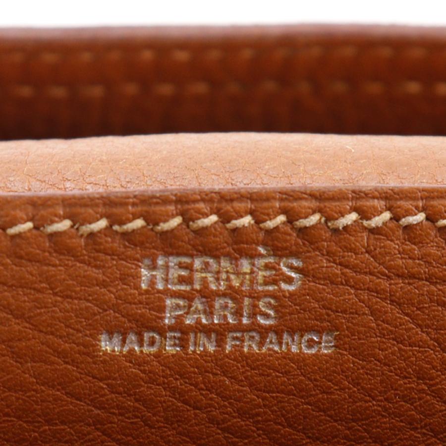 HERMES（エルメス） ベアン □C 長財布 ヴォーエプソン 茶 ユニ 