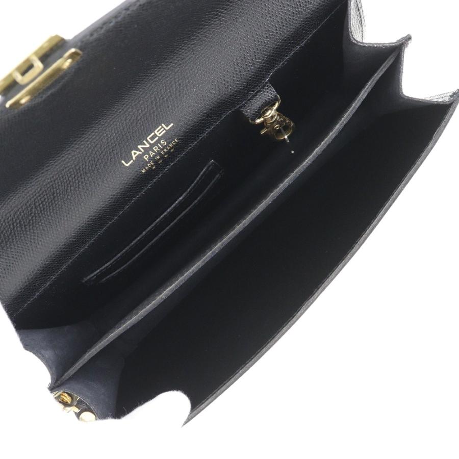 LANCEL（ランセル） セカンドバッグ レザー 黒 メンズ【H161324400