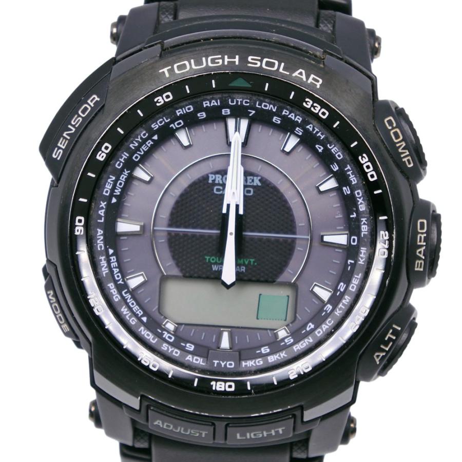 【稼働】CASIO PROTREK PRW5100T CASIO（カシオ） PROTREX PRW-5100 腕時計 ラバー ブラック メンズ