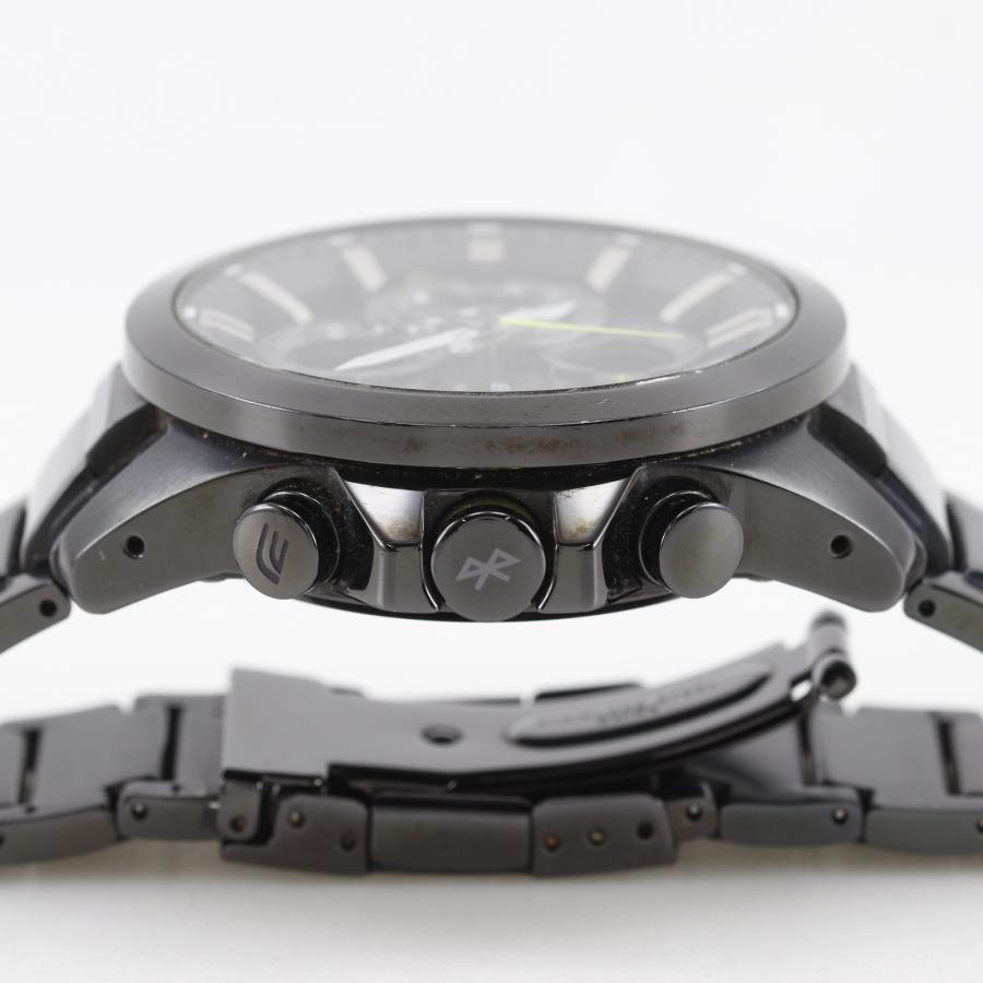 ☆希少☆多機能デジアナ☆CASIO EDIFICE ECB-500☆☆ソーラー☆ CASIO（カシオ） エディフィス ECB-500 腕時計 SS 黒 タフソーラー