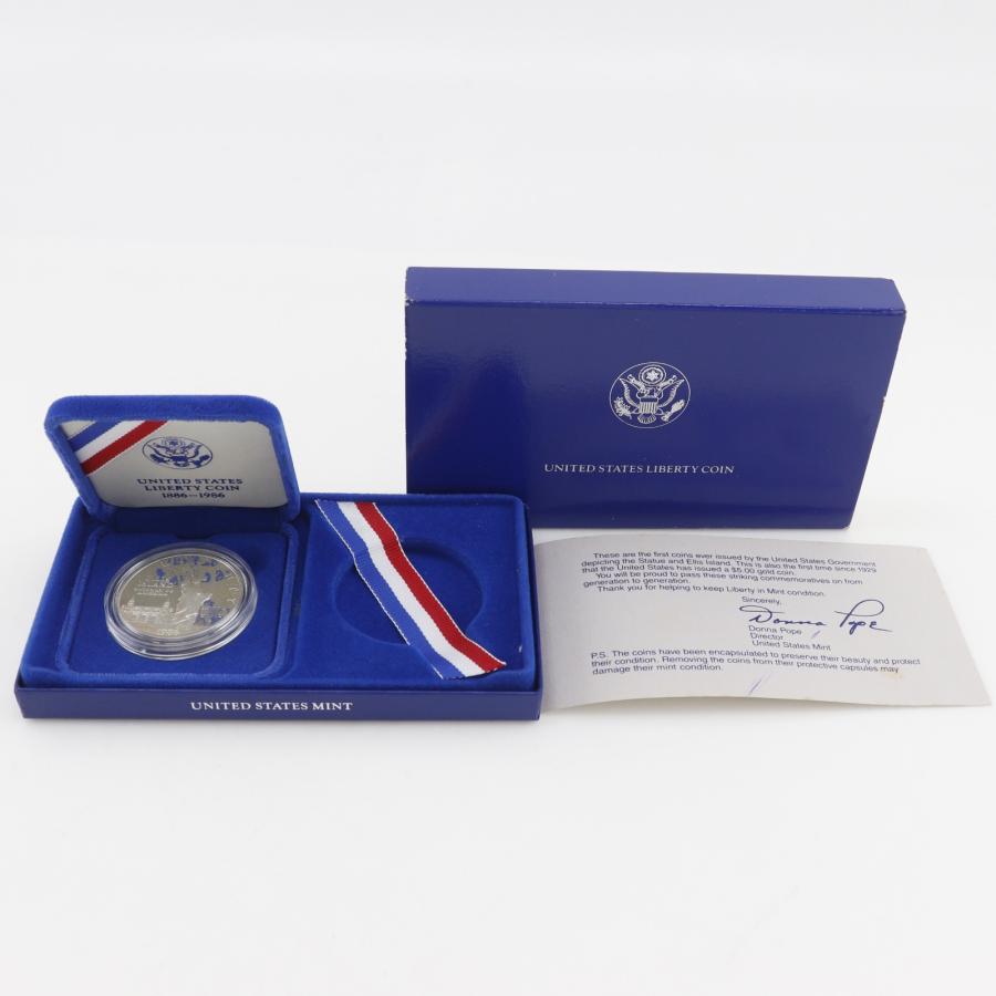 1986 アメリカ 自由の女神 1ドル銀貨 プルーフ UNITED STATES LIBERTY COINS シルバー950 約135g _ 貨幣 1986 アメリカ 自由の女神 1ドル銀貨 プルーフ UNITED STATES LIBERTY
