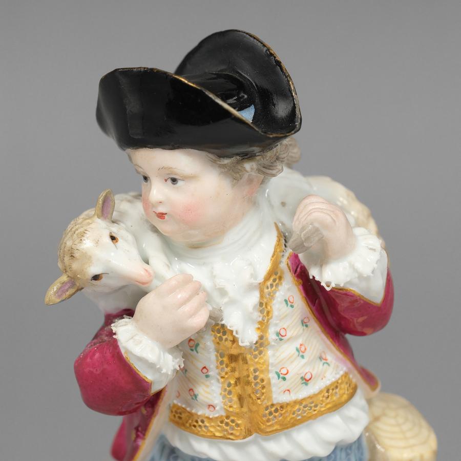 マイセン Meissen 羊飼いの少年 置物 オブジェ【H172225571】中古 : 質