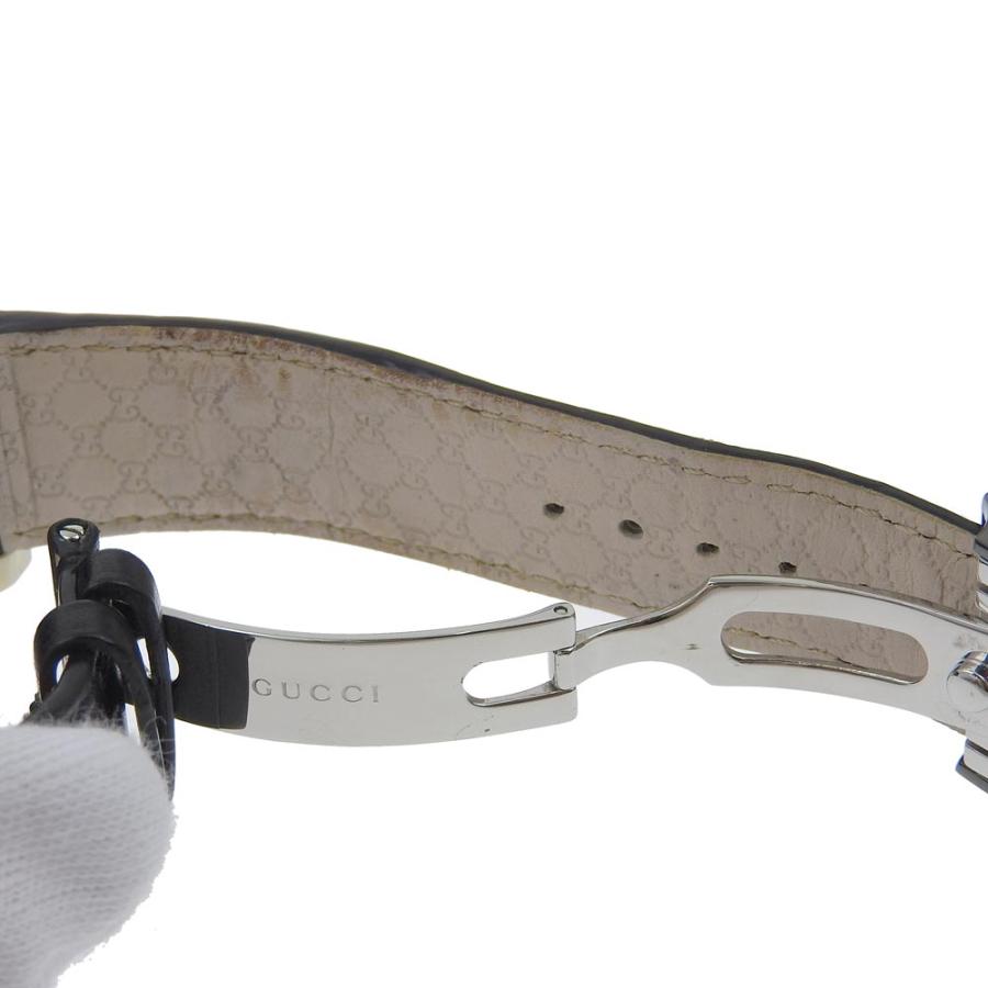 GUCCI（グッチ） Gクロノ 101.2 腕時計 SS×型押しレザー クオーツ