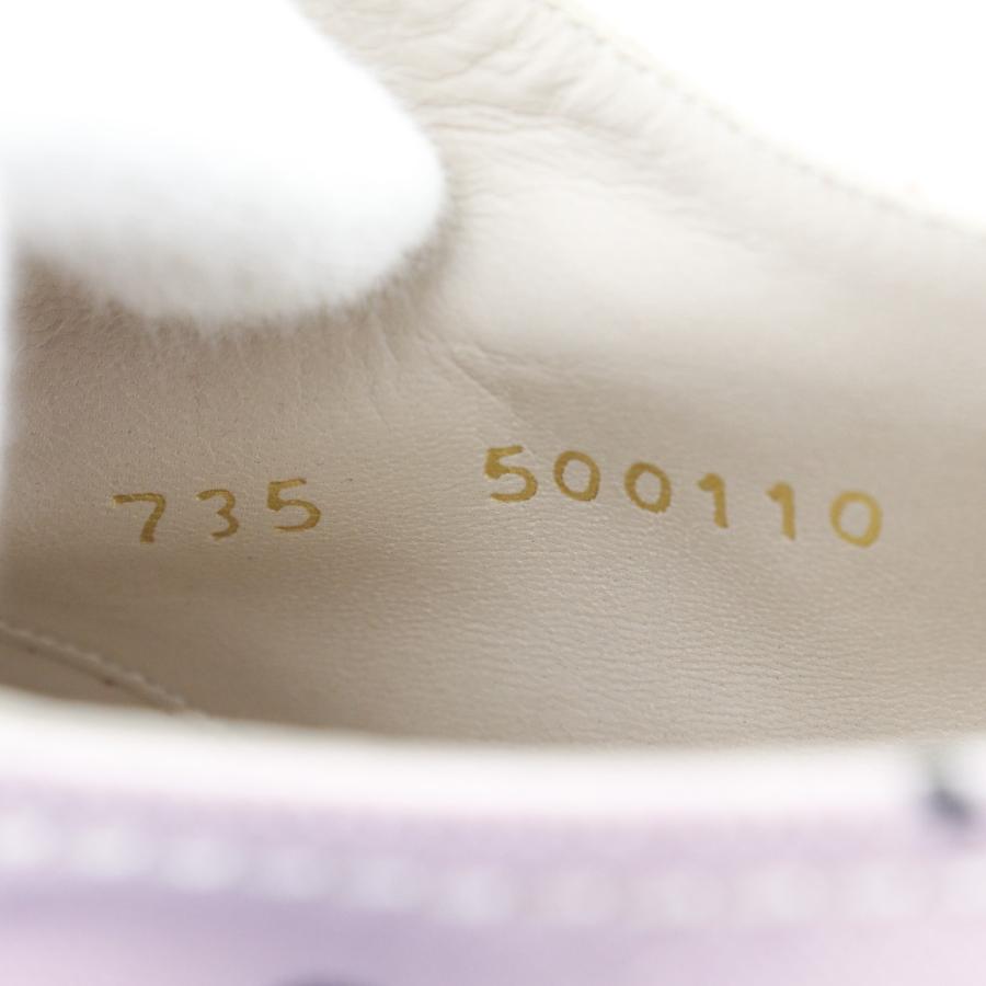 CHANEL シャネル ロゴプリント 95P A05136 スニーカー キャンバス ピンク/黒 レディース【H173124868】中古の画像