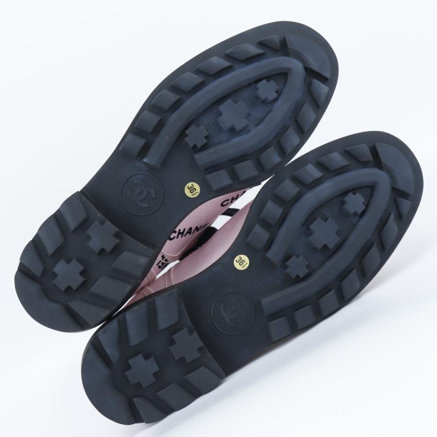 CHANEL シャネル ロゴプリント 95P A05136 スニーカー キャンバス ピンク/黒 レディース【H173124868】中古の画像