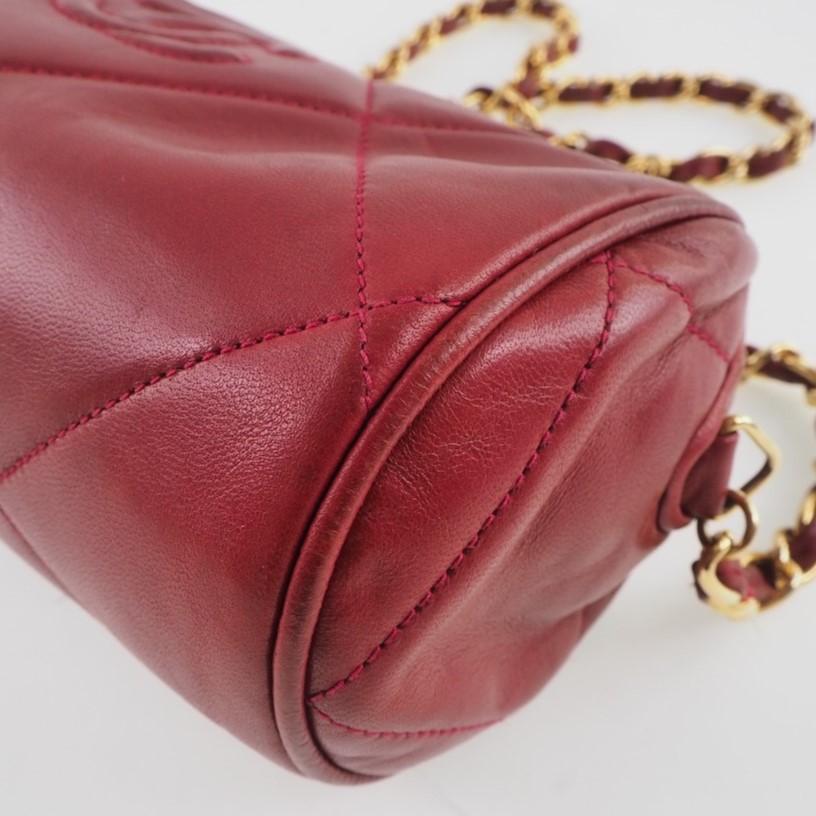 シャネル　マトラッセ チェーンショルダーバッグ フリンジ　レッド CHANEL（シャネル） チェーンショルダー マトラッセ フリンジ