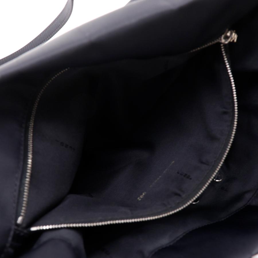 FENDI（フェンディ） ロゴプレート トートバッグ ナイロン 黒