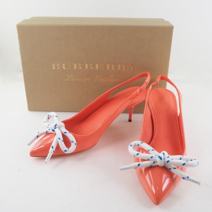 BURBERRY バーバリー BOW FINK 55 4075721 1007 パンプス パテント 