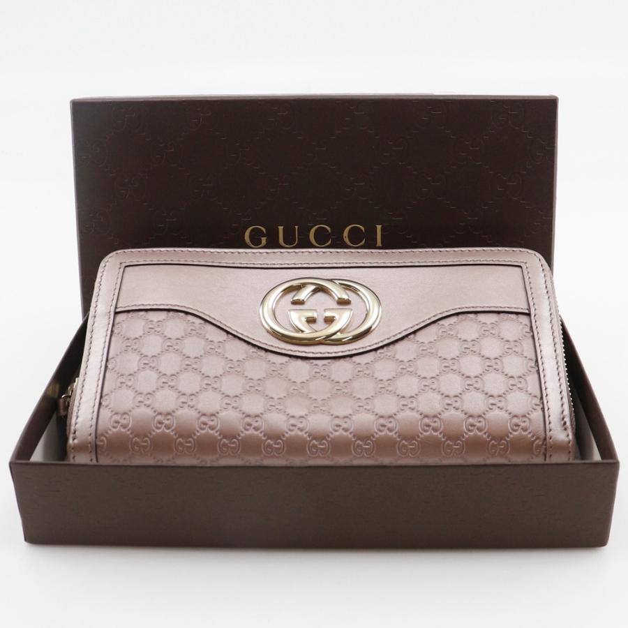GUCCI グッチ インターロッキングG ラウンドファスナー 308012 長財布  