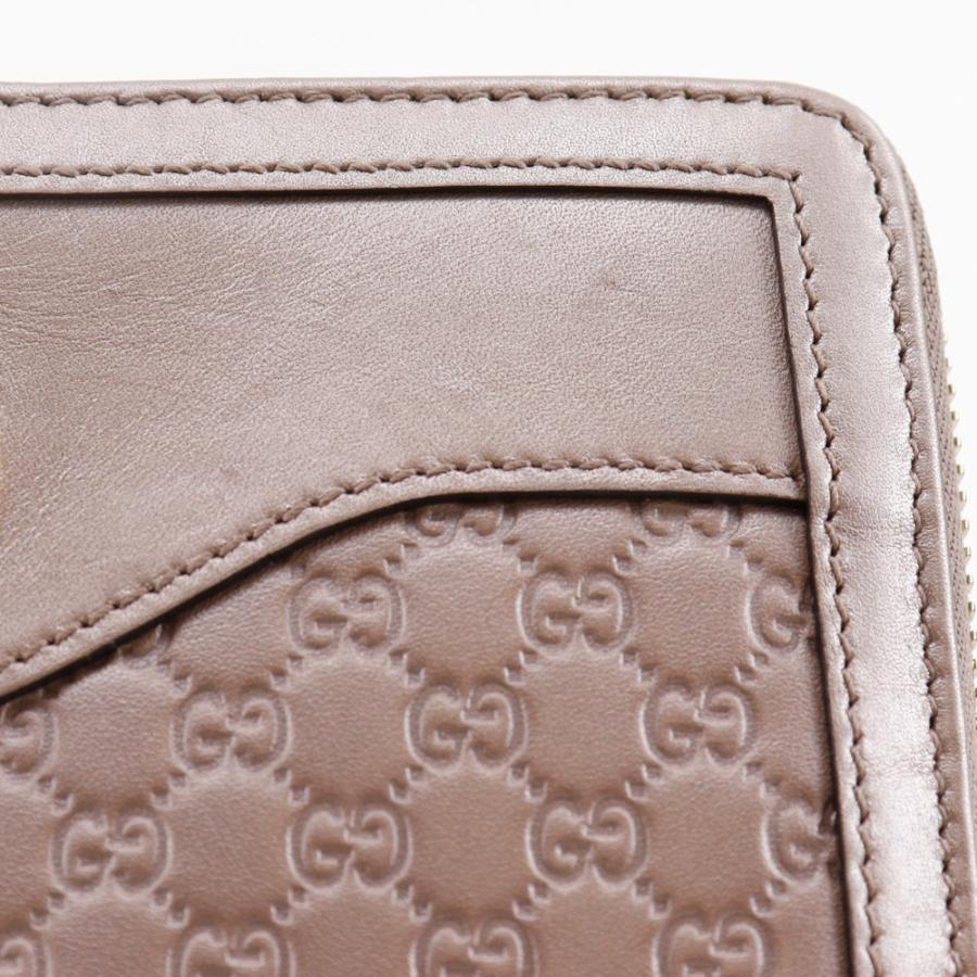 GUCCI グッチ インターロッキングG ラウンドファスナー 308012 シマレザー ピンク 長財布 GUCCI（グッチ） インターロッキングG ラウンドファスナー 308012 長