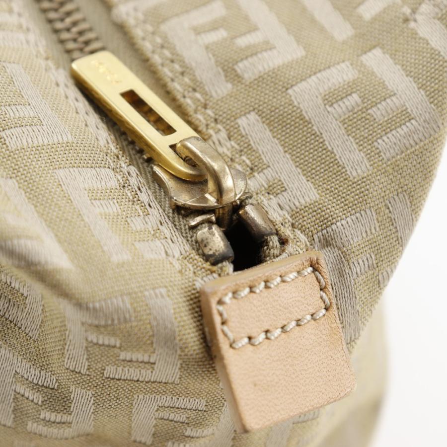 FENDI（フェンディ） ズッカ ハンドバッグ キャンバス ベージュ