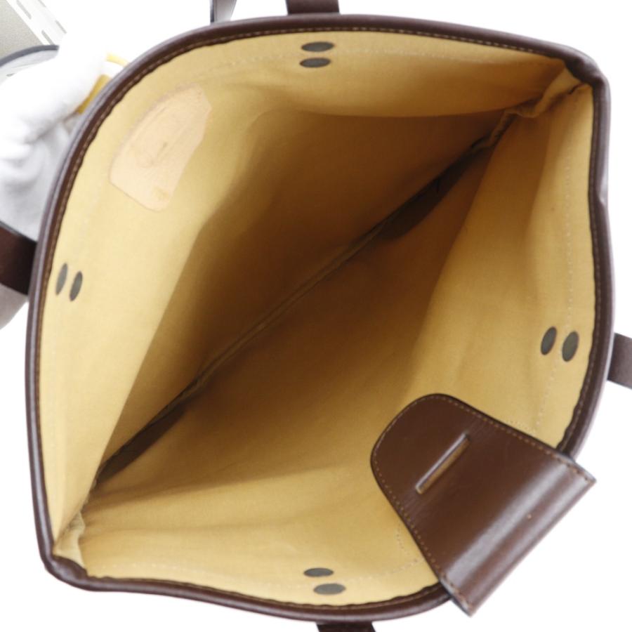 CELINE セリーヌ Cマカダム トートバッグ キャンバス 茶 レディース 