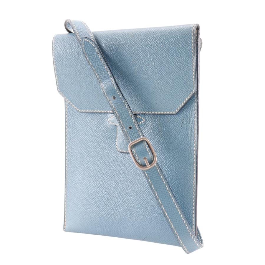 HERMES（エルメス） アメリ □E ショルダーバッグ クシュベル ブルー 
