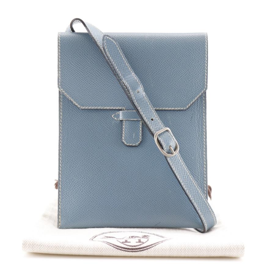 HERMES エルメス アメリ □E ショルダーバッグ クシュベル ブルー  