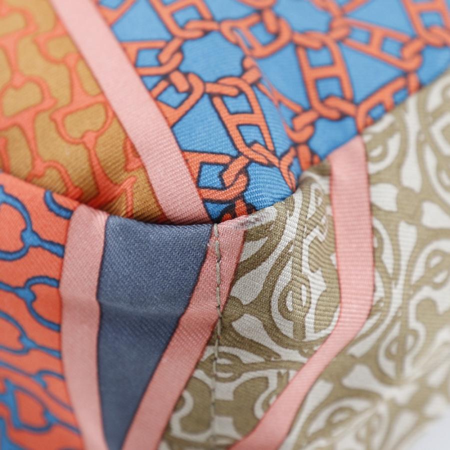 HERMES エルメス フールビ20 CARRE EN CRAVATES □R ポーチ シルク