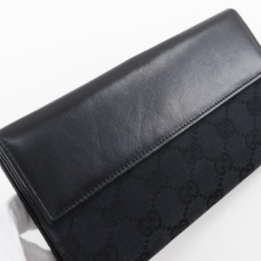 GUCCI（グッチ） ジャッキー 05479 長財布 GGキャンバス 黒 レディース