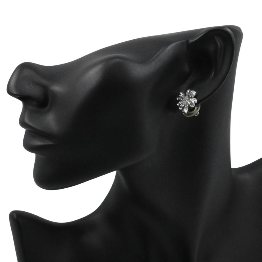 CHANEL（シャネル） クローバー 03A ピアス ラインストーン×金属製