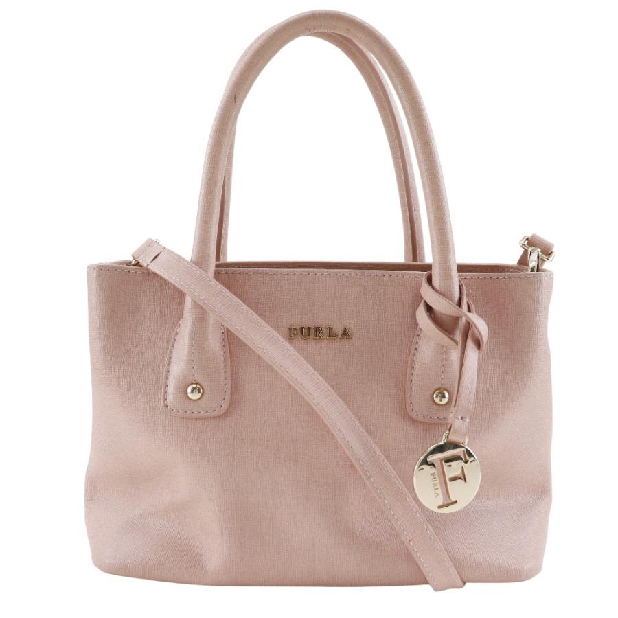 中古】FURLA(フルラ) ショルダーバッグ ピンク レザー FURLA（フルラ 