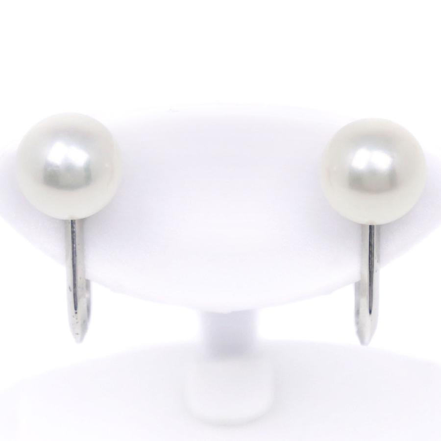 MIKIMOTO（ミキモト） 真珠 イヤリング6.6mm パール×シルバー 約2.3g 