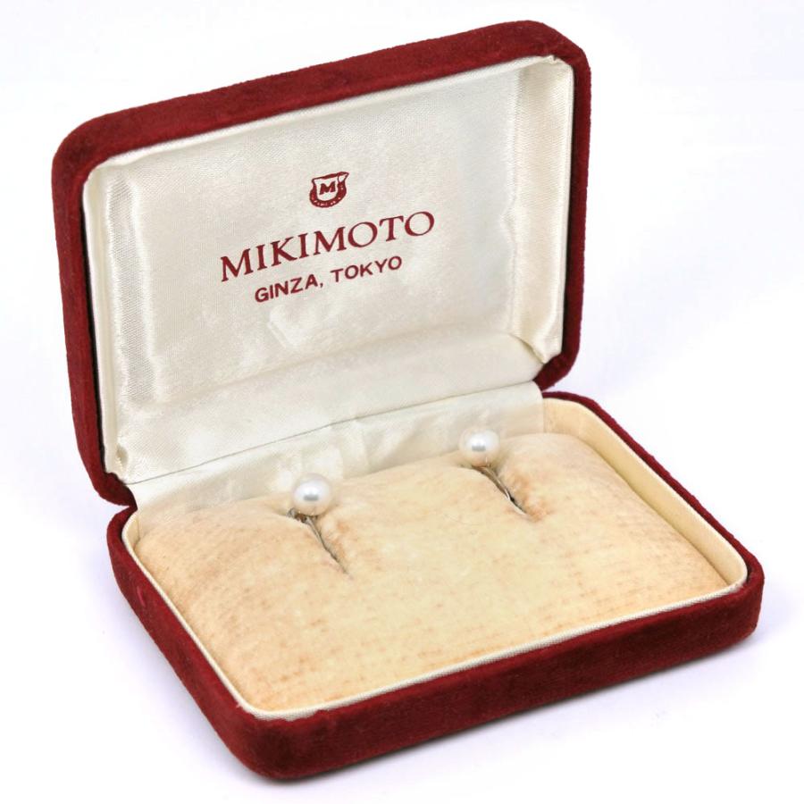 MIKIMOTO（ミキモト） 真珠 イヤリング6.6mm パール×シルバー 約2.3g 