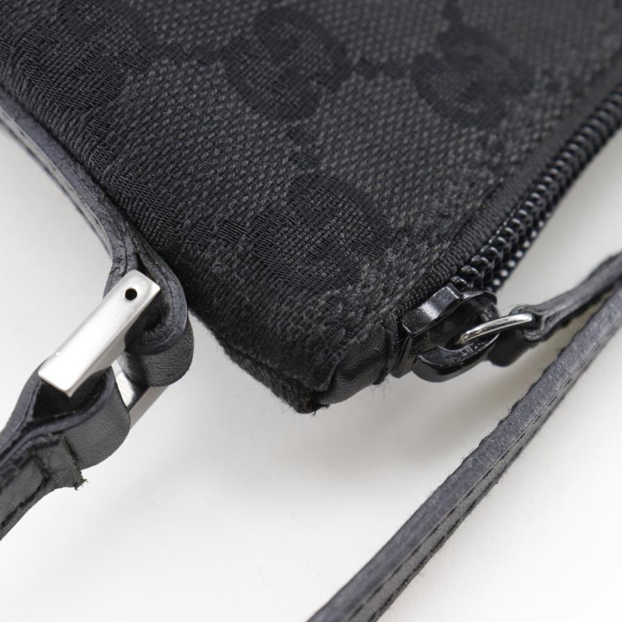 美品【GUCCI】アクセサリーポーチ　GGキャンバス　総柄　ブラック 楽天市場】【バッグ】GUCCI グッチ GGキャンバス アクセサリーポーチ