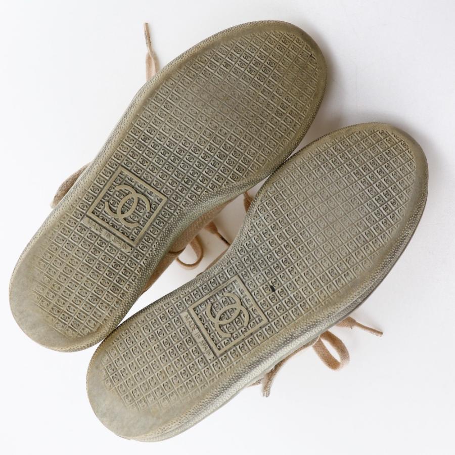 シャネル ハイカット マトラッセ G24838 キャンバス スニーカー 【公式