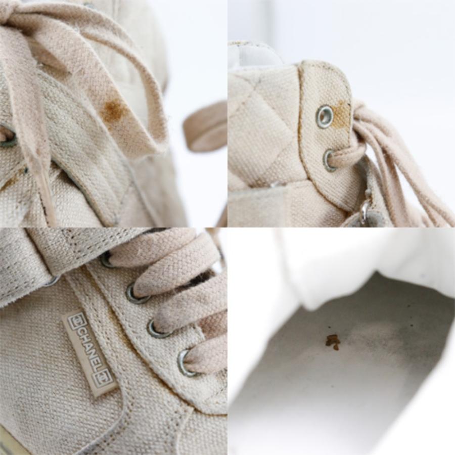 シャネル ハイカット マトラッセ G24838 キャンバス スニーカー 【公式