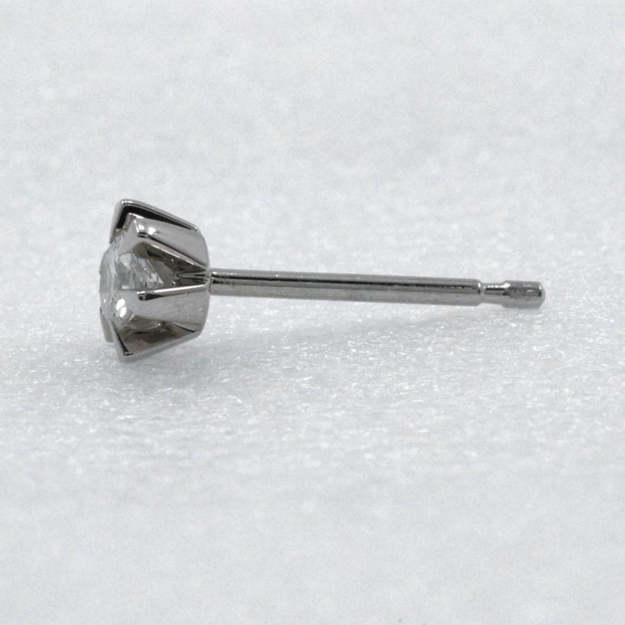 1Pダイヤ 0.10 ピアス Pt900プラチナ×ダイヤモンド 約1.0g レディース