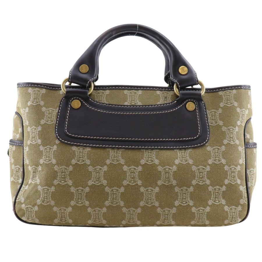 CELINE（セリーヌ） ブギーバッグ マカダム ハンドバッグ キャンバス 