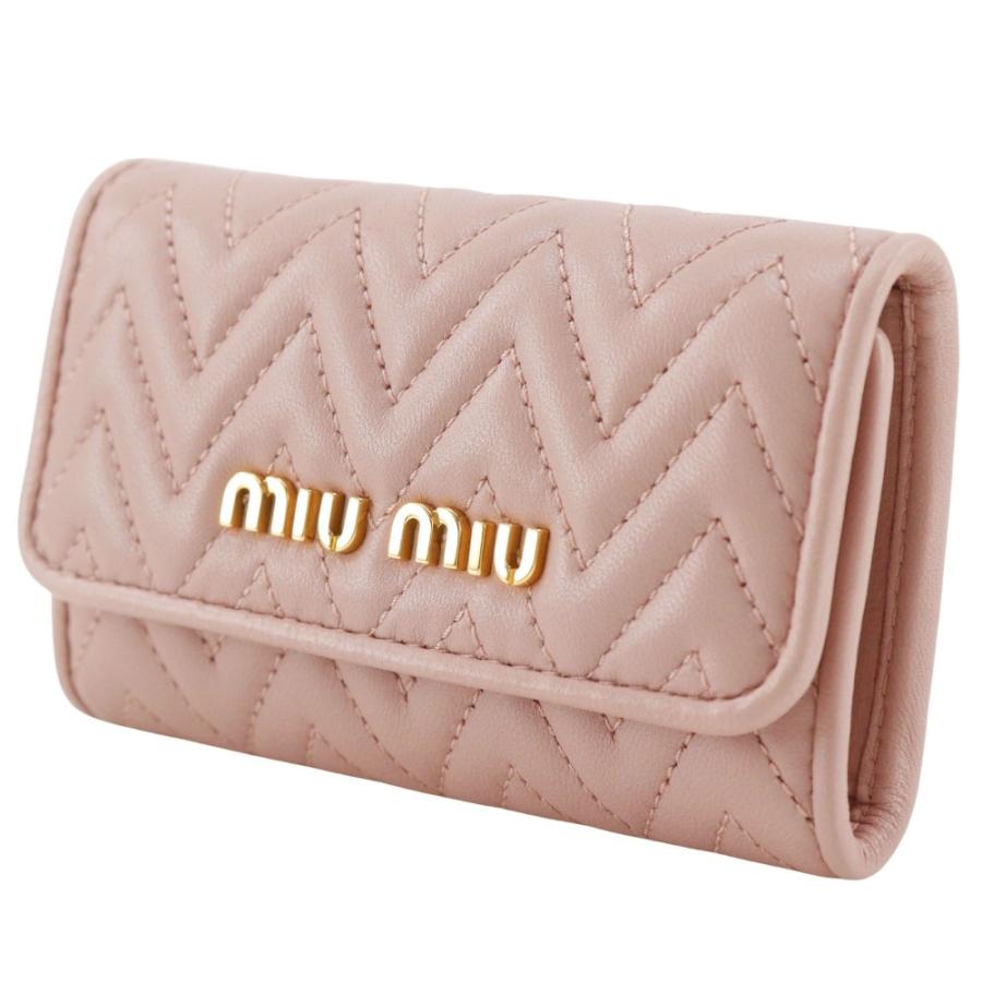 miu MIUMIU ミュウミュウ マテラッセ 5PG222 キーケース レザー miu MIUMIU ミュウミュウ マテラッセ 5PG222 キーケース レザー
