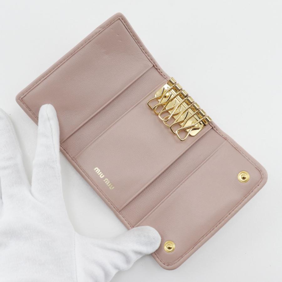 miu MIUMIU ミュウミュウ マテラッセ 5PG222 キーケース レザー miu MIUMIU ミュウミュウ マテラッセ 5PG222 キーケース レザー