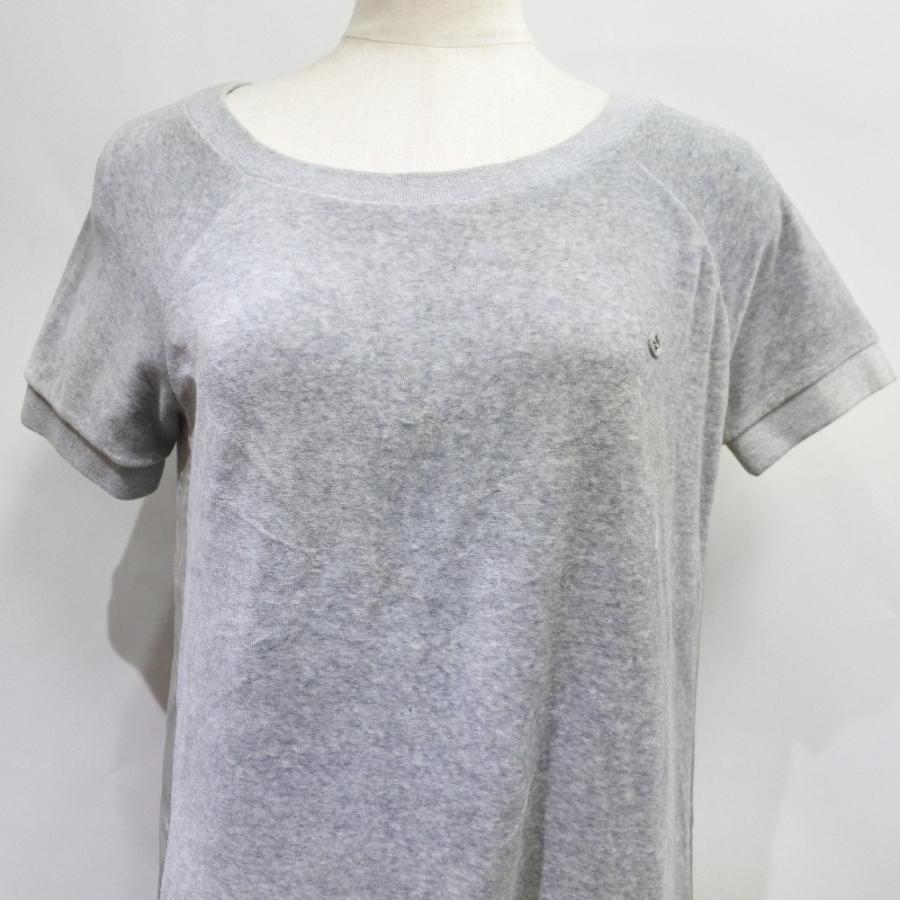 GUCCI グッチ サイドライン 324467 X5279 ワンピース ベロア グレー  