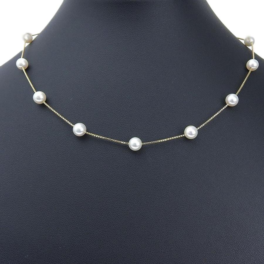 TASAKI タサキ ステーション 真珠 ネックレス6.1〜6.4mm K18YG TASAKI タサキ ステーション 真珠 ネックレス6.1〜6.4mm K18YG