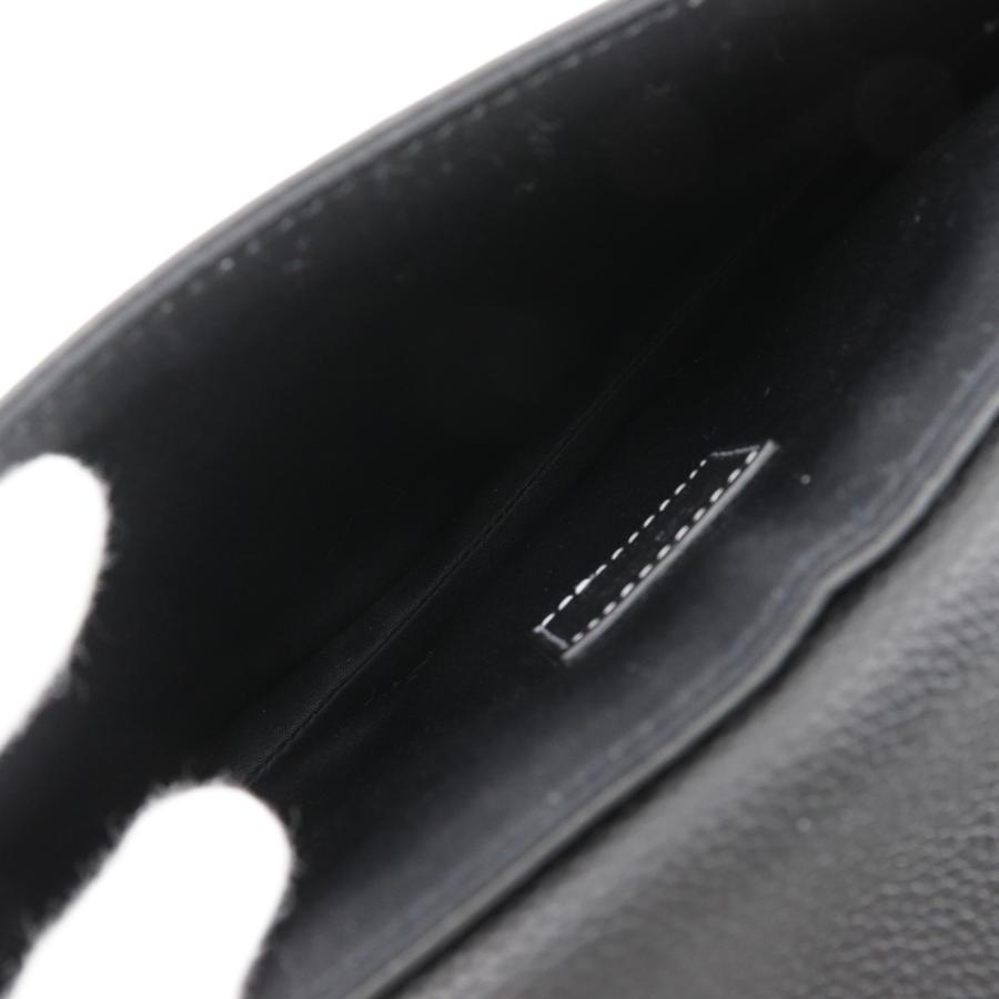 Dior ディオール サドル ボディバッグ カーフ 黒 メンズ【I111525032