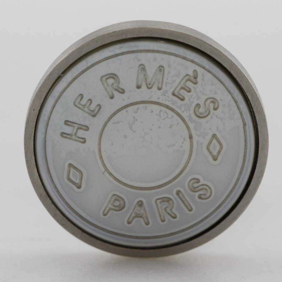 HERMES エルメス セリア BIJOUTERIE FANTAISIE ヴィンテージ イヤリング 金属製×シェル シルバー 約12.0g レディース【I111525212】中古_5