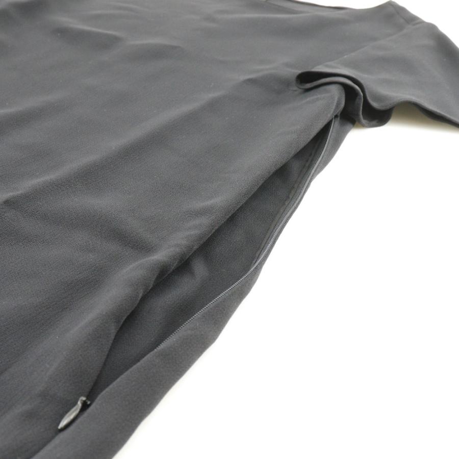 PRADA（プラダ） バックホール 半袖 ワンピース レーヨン 黒