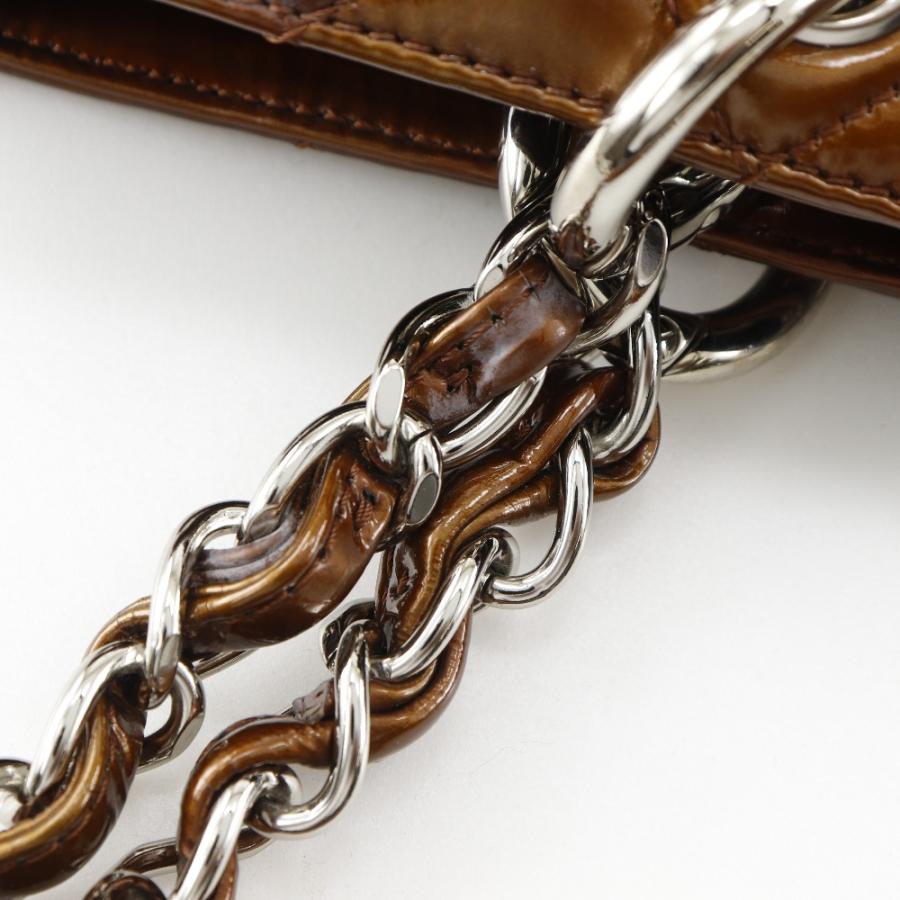 CHANEL シャネル グランドショッピングトート GST マトラッセ A50995 トートバッグ エナメル ブロンズ レディース【I111526008】中古の画像