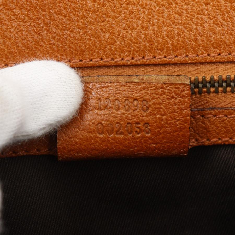 GUCCI（グッチ） トートバッグ 120898 ハンドバッグ GGキャンバス 茶  