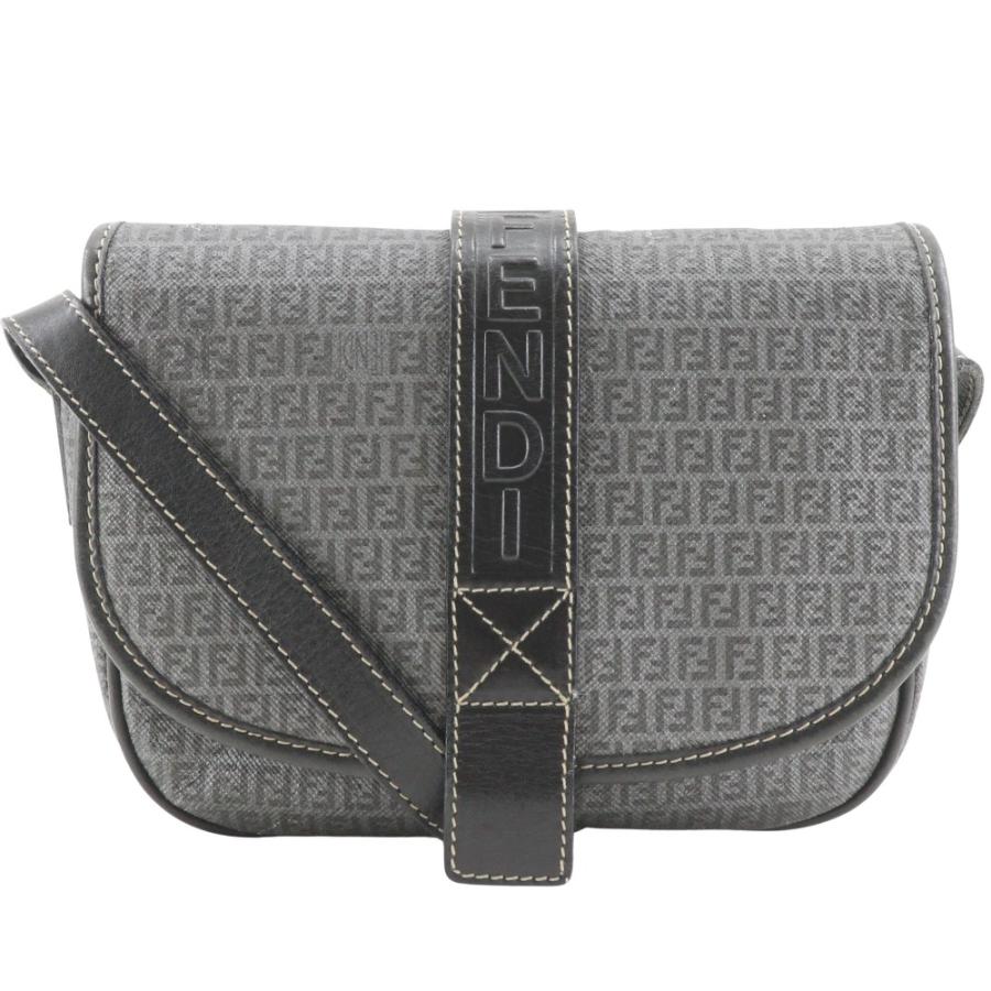 【FENDI】フェンディ ズッキーノ ポシェット PVC グレー レディース ショルダーバッグ FENDI（フェンディ） ズッキーノ ポシェット ショルダーバッグ PVC