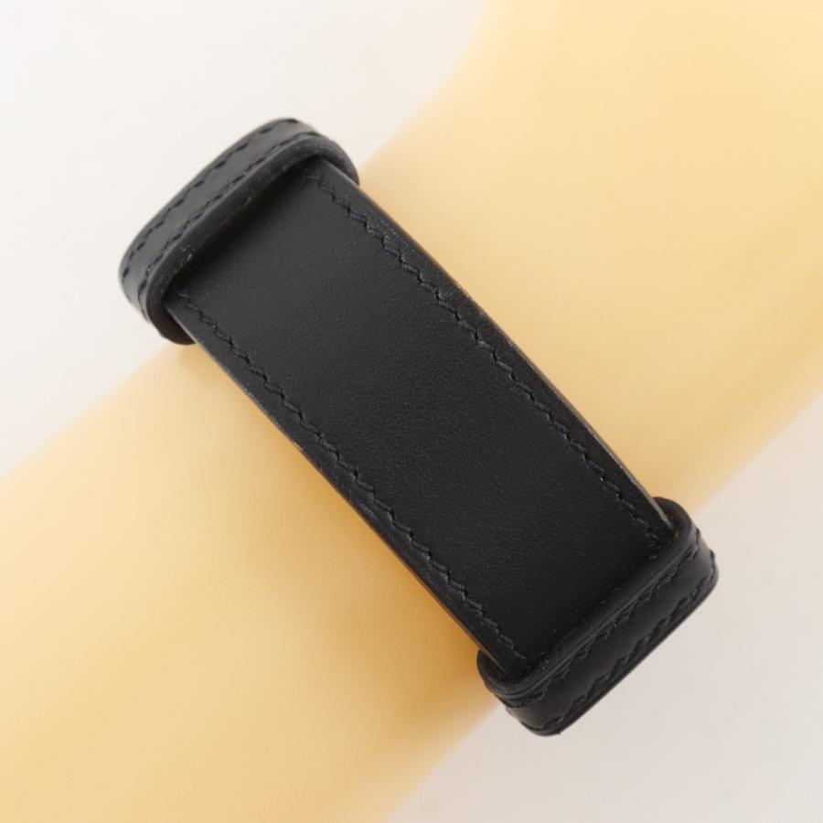 エルメス ブラック Hロゴ バングル 黒 HERMES（エルメス） Hロゴ ブレスレット □I バングル ヴォー