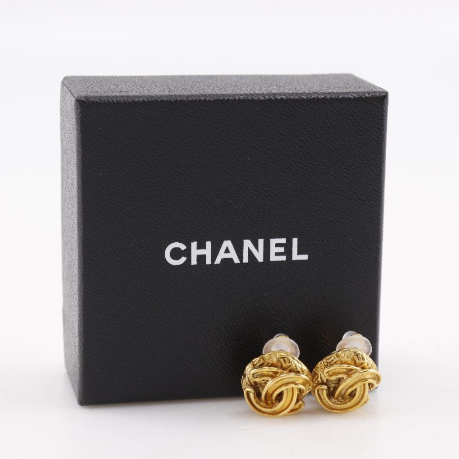 CHANEL（シャネル） ココマーク ヴィンテージ 95A イヤリング 金メッキ 