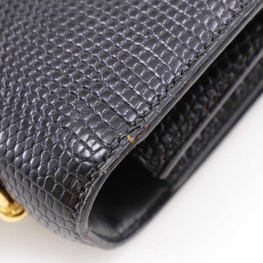 【HERMES】エルメス フォンスベル ヴィンテージ リザード 黒 〇L レディース ショルダーバッグ HERMES（エルメス） フォンスベル ヴィンテージ 〇L ショルダーバッグ