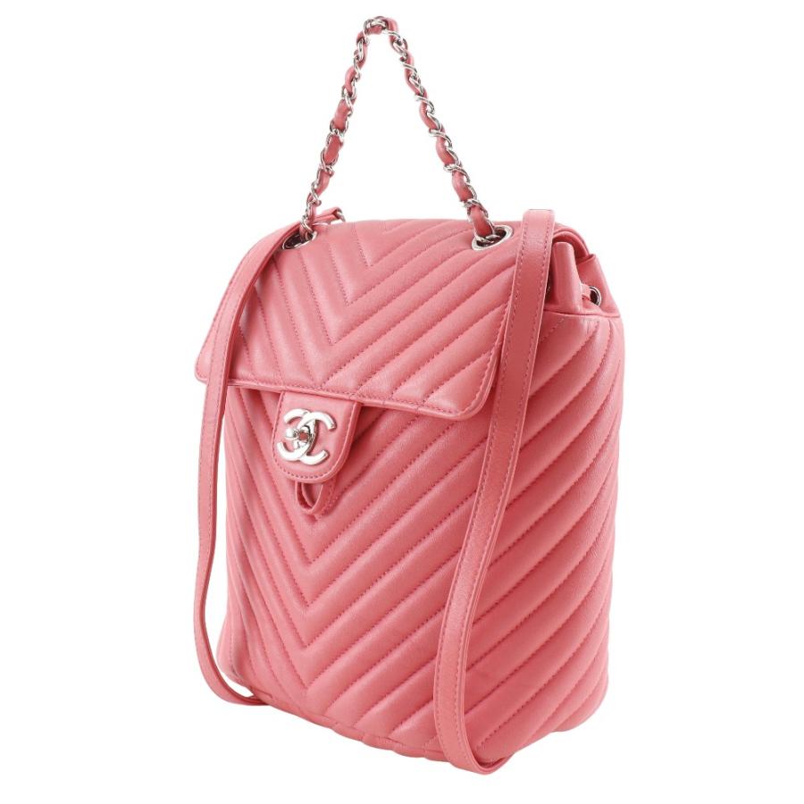 CHANEL（シャネル） シェブロン Vステッチ チェーンリュック A91121 