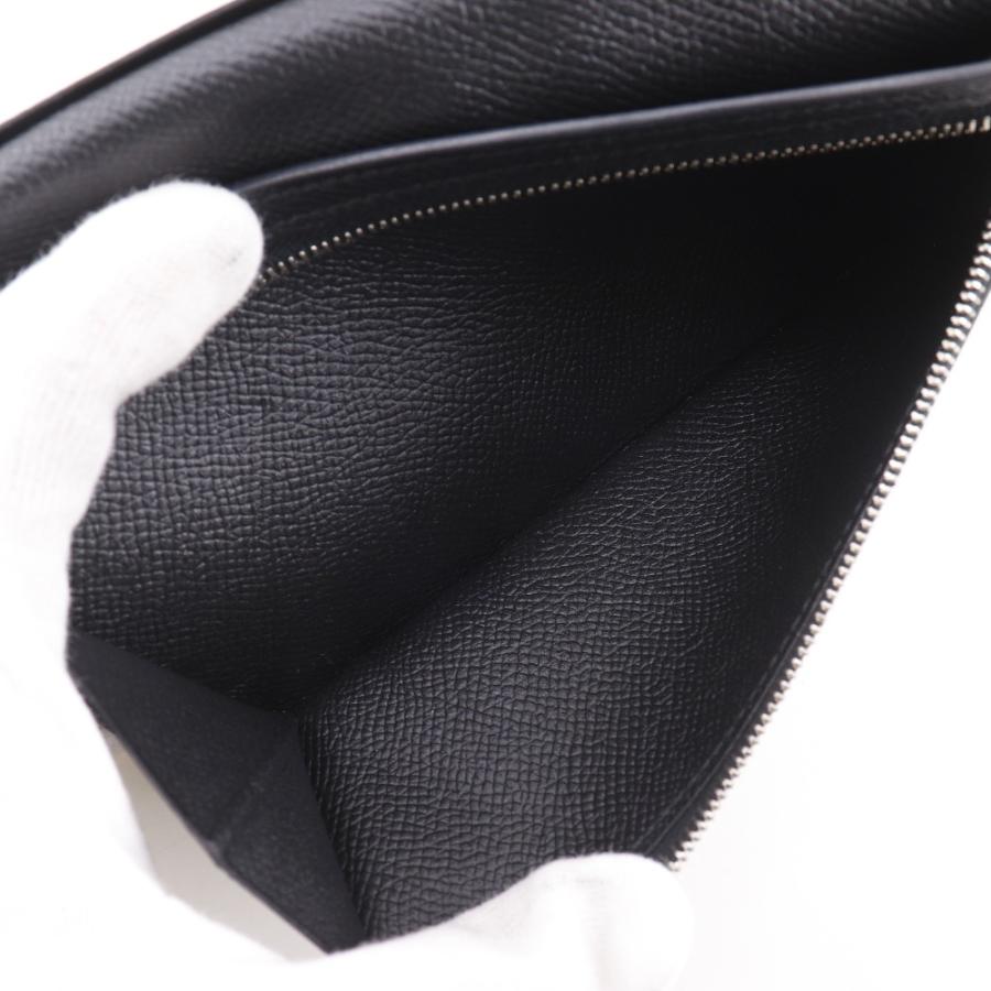 HERMES エルメス ベアンスフレ X 長財布 ヴォーエプソン 黒 ユニセックス【I111526087】中古の画像