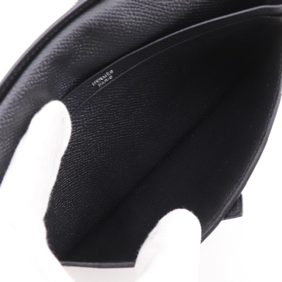 HERMES エルメス ベアンスフレ X 長財布 ヴォーエプソン 黒 ユニセックス【I111526087】中古の画像