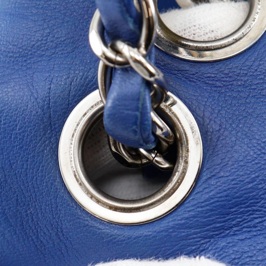 【CHANEL】シャネル ワイルドステッチ チェーンショルダー ラムスキン 青 レディース ショルダーバッグ CHANEL（シャネル） ワイルドステッチ チェーンショルダー ショルダー
