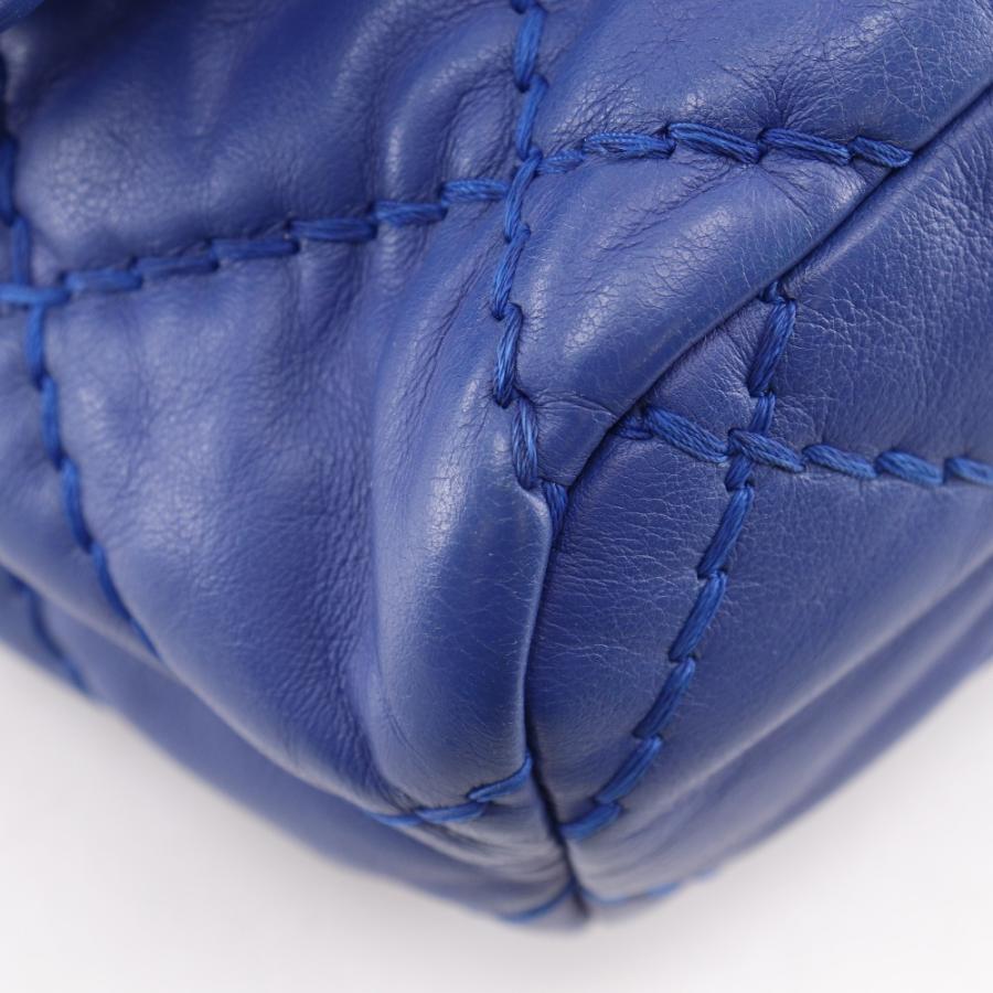 【CHANEL】シャネル ワイルドステッチ チェーンショルダー ラムスキン 青 レディース ショルダーバッグ CHANEL（シャネル） ワイルドステッチ チェーンショルダー ショルダー