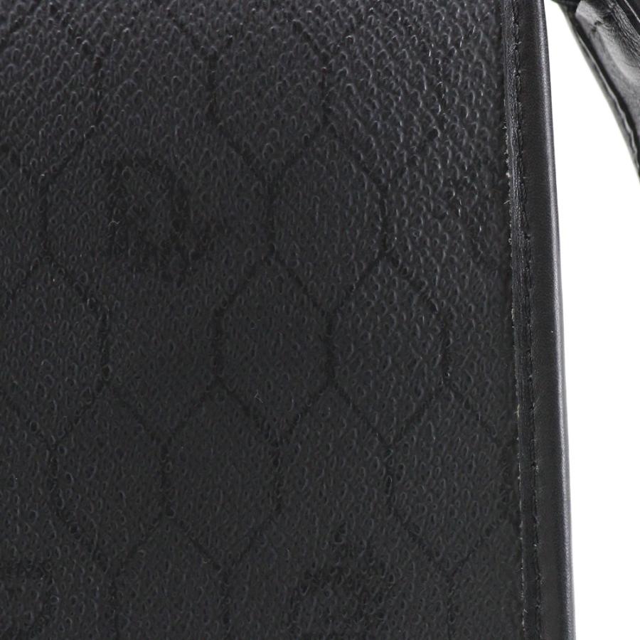 Dior クリスチャンディオール オールドディオール ハニカム柄 ヴィンテージ クラッチバッグ PVC 黒 レディース【I111526091】中古_14