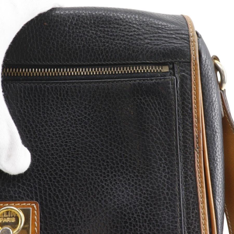 【CELINE】セリーヌ オールドセリーヌ ヴィンテージ カーフ 黒 ユニセックス ショルダーバッグ CELINE（セリーヌ） オールドセリーヌ ヴィンテージ ショルダーバッグ
